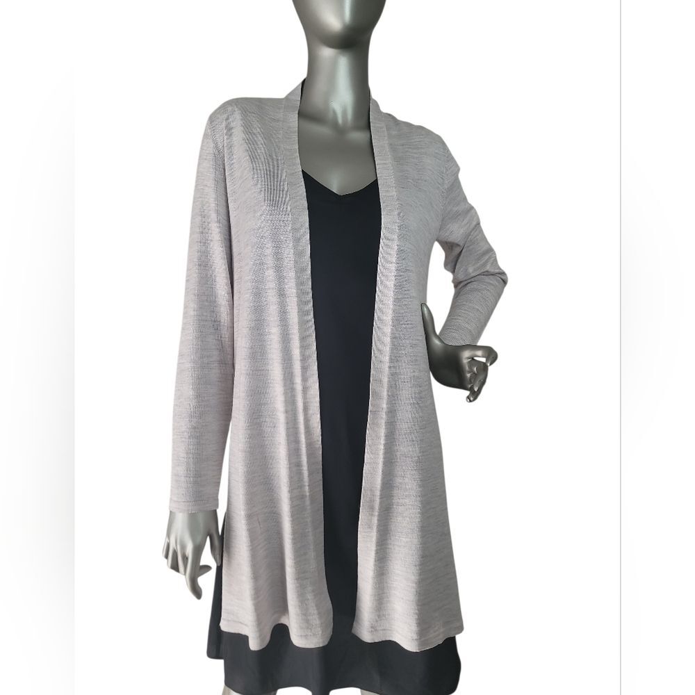 Eileen Fisher Extra Fine Merino Wool Long Cardigan XXS